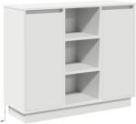 vidaXL LED конзолна маса Бяло 90 х 32 х 75 см Инженерна дървесина (869682)