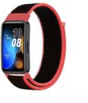 Mybandz 33512 tépőzáras szövet óraszíj/piros-fekete huawei band 8 (33512) - bevachip