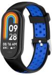 Mybandz 19010 mi band 8-lélegző szilikon óraszíj/fekete-kék (19010) - bevachip