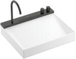 Hansgrohe Avalegra AquaUnit 580/475 mosdórendszer zuhanyvízsugárral Szálcsiszolt Fekete Króm 22472340 (22472340)