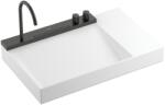 Hansgrohe Avalegra AquaUnit 780/475 mosdórendszer zuhanyvízsugárral Szálcsiszolt Fekete Króm 22473340 (22473340)