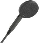 Hansgrohe Raindance Alive Select S Kézizuhany 125, 3jet Szálcsiszolt Fekete Króm 24500340 (24500340)