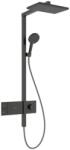 Hansgrohe Raindance Alive Q Showerpipe 210/340, 1jet, EcoSmart, ShowerSelect Comfort Szálcsiszolt Fekete Króm 24581340 (24581340)