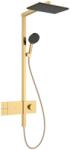 Hansgrohe Raindance Alive Q Showerpipe 210/340, 1jet, EcoSmart, ShowerSelect Comfort Polírozott Arany Hatású 24581990 (24581990)
