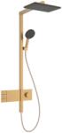 Hansgrohe Raindance Alive Q Showerpipe 210/340, 2jet, EcoSmart, ShowerSelect Comfort Szálcsiszolt Bronz 24591140 (24591140)