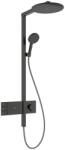 Hansgrohe Raindance Alive S Showerpipe 300, 2jet, ShowerSelect Comfort Szálcsiszolt Fekete Króm 24595340 (24595340)
