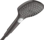 Hansgrohe Raindance Select E Kézizuhany 120, 3jet, PowderRain, EcoSmart Szálcsiszolt Fekete Króm 28728340 (28728340)