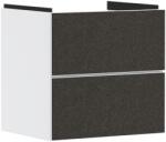 Hansgrohe Xevolos E Mosdószekrény 580/475, Matt Fehér színű, 2 fiókkal, normál mosdókhoz Textil sötétszürke 54175660 (54175660)