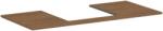 Hansgrohe Xilesa E Pultlap 1180/550, középkivágással, ráültetett mosdótálhoz Kasmír tölgy 54271550 (54271550)