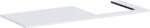 Hansgrohe Xilesa E Pultlap 1375/550, jobb oldali kivágással, ráültetett mosdótálhoz Matt Fehér 54273700 (54273700)