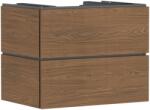 Hansgrohe Xilesa E Konzolos mosdószekrény 780/550, 2 fiókkal, Push-Open, ráültetett mosdótálhoz Kasmír tölgy 54300550 (54300550)