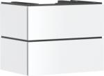 Hansgrohe Xilesa E Konzolos mosdószekrény 780/550, 2 fiókkal, Push-Open, ráültetett mosdótálhoz Matt Fehér 54300700 (54300700)