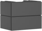 Hansgrohe Xilesa E Konzolos mosdószekrény 780/550, 2 fiókkal, Push-Open, ráültetett mosdótálhoz Matt Palaszürke 54300760 (54300760)