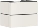Hansgrohe Xilesa E Konzolos mosdószekrény 780/550, 2 fiókkal, Push-Open, ráültetett mosdótálhoz Matt Homokszín 54300780 (54300780)