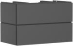 Hansgrohe Xilesa E Konzolos mosdószekrény 980/55, 2 fiókkal, ráültetett mosdótálhoz Matt Palaszürke 54301760 (54301760)