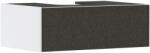 Hansgrohe Xevolos E Konzolos mosdószekrény Matt Fehér színben 780/550, 1 fiókkal, ráültetett mosdótálhoz Textil sötétszürke 54310660 (54310660)