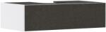 Hansgrohe Xevolos E Konzolos mosdószekrény Matt Fehér színben 980/550, 1 fiókkal, ráültetett mosdótálhoz Textil sötétszürke 54313660 (54313660)