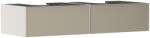 Hansgrohe Xevolos E Konzolos mosdószekrény Matt Homokbézs színben 1370/550, 2 fiókkal, 2 ráültetett mosdótálhoz Texturált bronz 54317390 (54317390)