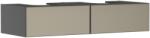 Hansgrohe Xevolos E Konzolos mosdószekrény Matt Palaszürke színben 1370/550, 2 fiókkal, 2 ráültetett mosdótálhoz Texturált bronz 54318390 (54318390)