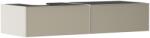 Hansgrohe Xevolos E Konzolos mosdószekrény Matt Homokbézs színben 1370/550, 2 fiókkal, ráültetett mosdótálhoz, balos Texturált bronz 54320390 (54320390)