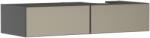 Hansgrohe Xevolos E Konzolos mosdószekrény Matt Palaszürke színben 1370/550, 2 fiókkal, ráültetett mosdótálhoz, jobbos Texturált bronz 54324390 (54324390)