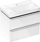 Hansgrohe Xelu Q Mosdóegység-szett Magas Fényű Fehér színben 780/475, 2 fiókkal, normál mosdóhoz, balos Króm 54377000 (54377000)