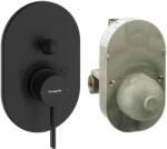 Hansgrohe Zesis S Egykaros kádcsaptelep szett, falsík alatti Matt Fekete 74418670 (74418670)