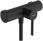 Hansgrohe Zesis S Egykaros zuhanycsaptelep falsíkon kívüli szereléshez, 15, 3 cm-es középtávolsággal Matt Fekete 74622670 (74622670)