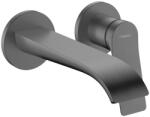Hansgrohe Vivenis Egykaros mosdócsaptelep falsík alatti telepítéshez, 19, 2 cm-es kifolyóval Szálcsiszolt Fekete Króm 75050340 (75050340)