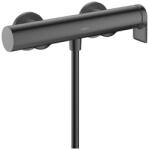 Hansgrohe Vivenis Egykaros zuhanycsaptelep falsíkon kívüli szereléshez Szálcsiszolt Fekete Króm 75620340 (75620340)