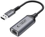 Tech-Protect UltraBoost USB-A 3.0 / Ethernet RJ45 1000Mbps adapter - fekete