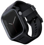 UNIQ Monos 2 az 1-ben szíj + tok Apple Watch 45/44mm-hez - fekete