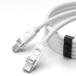 ORICO CDX 60W 3A Power Delivery USB-C - USB-C 1m kábel - Fehér - dellaprint