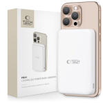 Tech-Protect PB24 LifeMag QI2 MagSafe 10000 mAh külső akkumulátor - fehér