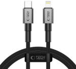 Tech-Protect UltraBoost DNA USB-C / Lightning PD27W/3A kábel 100 cm - szürke
