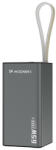 Wozinsky K65+ külső akkumulátor 65W 30000mAh 2x USB-C, 1x USB-A 65W - fekete