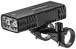 ROCKBROS 24310002001 kerékpárlámpa 850 lm külső akkumulátor funkcióval + USB-C - USB-A kábel - fekete