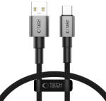 Tech-Protect UltraBoost DNA USB-A / USB-C kábel 15W/3A 25cm - szürke