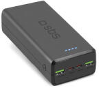 SBS TTBB30000PD20K külső akkumulátor 30000 mAh 2 x USB-C 2 x USB-A - fekete