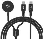 Dudao A12MaxC PD60W 2 az 1-ben töltő Apple Watch-hoz / USB-C - fekete