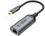 Tech-Protect UltraBoost USB-C - Ethernet RJ45 1000Mbps adapter - fekete