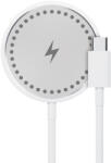 Maxlife MXWC-05 - fehér vezeték nélküli (Wireless) MagSafe kompatibilis töltőpad 15W + Type-C (USB-C) kábel - graffistore