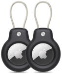 Tech-Protect Rough Vein 2 db-os Apple AirTag tok - fekete