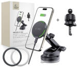 Tech-Protect MM15W-V7 QI2 autós tartó induktív töltővel - fekete