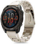 Tech-Protect rozsdamentes acél szíj Garmin Fenix 5 / 6 / 6 PRO / 7 / 8 (47 MM) / E-hez - Titán