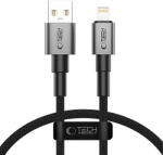 Tech-Protect Ultraboost DNA USB-A / Lightning kábel 12W/2.4A 25 cm - szürke