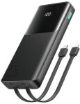 JOYROOM JR-PBF19 22.5W 10000mAh külső akkumulátor két beépített kábellel - fekete