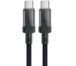 ACEFAST C12 USB-C / USB-C PD kábel 60W 480Mb/nejlonfonattal - fekete