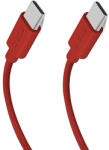 SBS TECABLETISSUETCCR USB-C - USB-C 1.5m 60W fonott kábel - piros