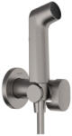 Hansgrohe falba süllyesztett hidegvizes bidé kézizuhany szett EcoSmart, szálcsiszolt fekete/króm 29230340 (29230340)
